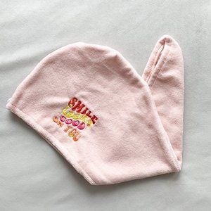 Pink Embroidered Hair Turban